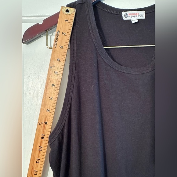 SUNDRY x EVEREVE Black Weekender Tank Racerback Dress Drawstring POCKET 1 SM USA - Picture 10 of 14